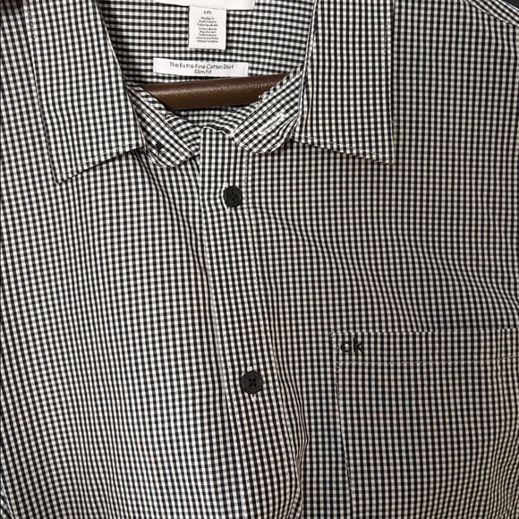 Calvin Klein Button Down Slim Fit Long Sleeve - L - Picture 4 of 4